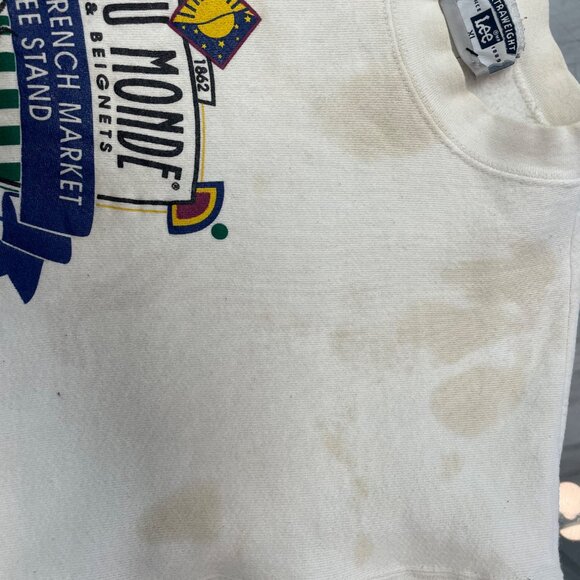 XL Vintage Café du Monde New Orleans Lee Crewneck - Picture 6 of 7
